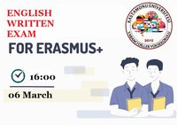 Erasmus+ Öğrenim ve Staj Hareketlilikleri Yabancı Dil (İngilizce) Yazılı Sınavı Duyurusu
