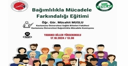 Öğrencilerimize Bağımlılıkla Mücadele Farkındalığı Eğitimi Verildi.